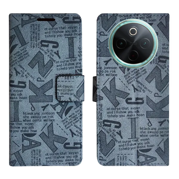 Grey_Artificial_Leather_See_Through_Design_Magnetic_Case_For_Vivo__T4_5G