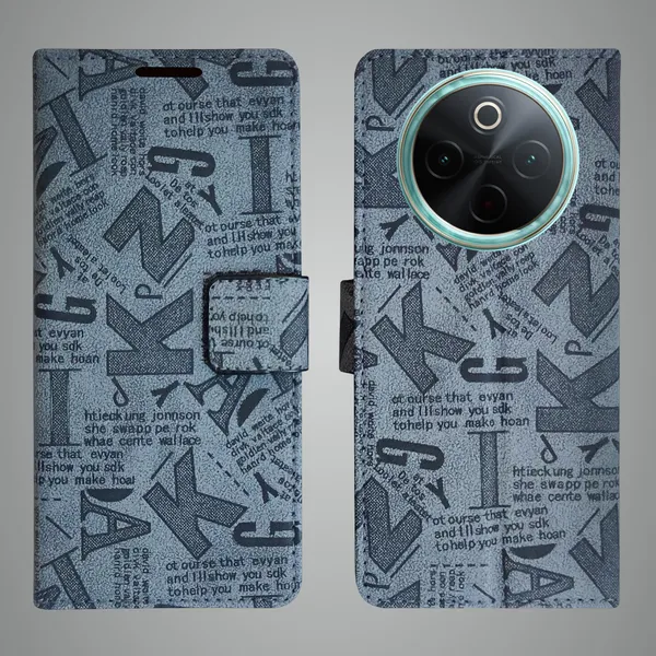 Grey_Artificial_Leather_See_Through_Design_Magnetic_Case_For_Vivo__T4_5G