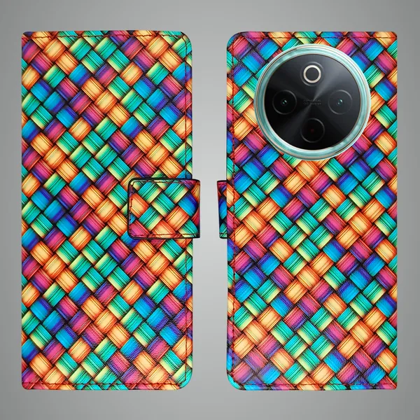 Multicolor_Artificial_Leather_See_Through_Design_Magnetic_Case_For_Vivo__T4_5G