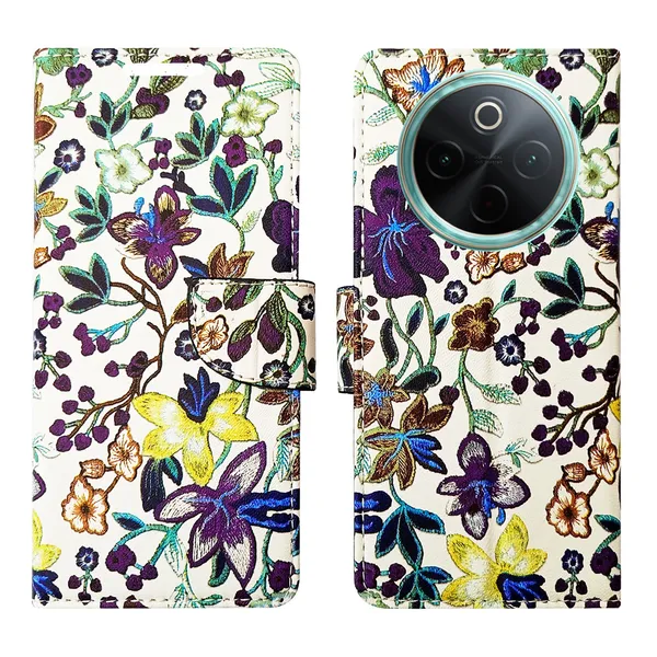Purple_Artificial_Leather_See_Through_Design_Magnetic_Case_For_Vivo__T4_5G