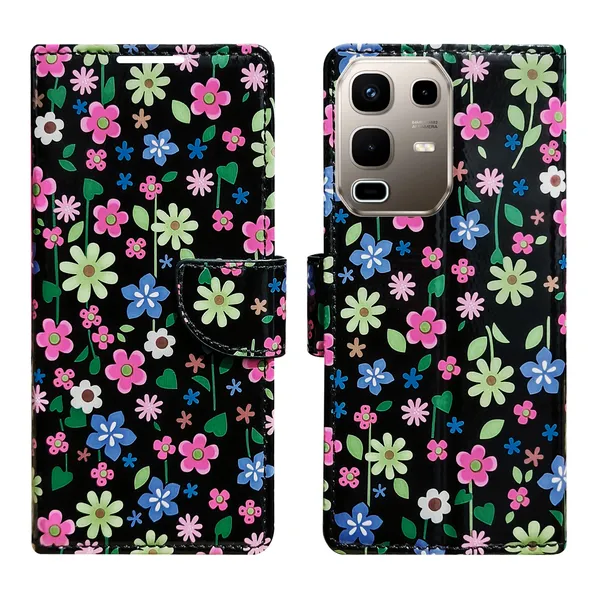 Black_Artificial_Leather_See_Through_Design_Magnetic_Case_For_Infinix_note_50s