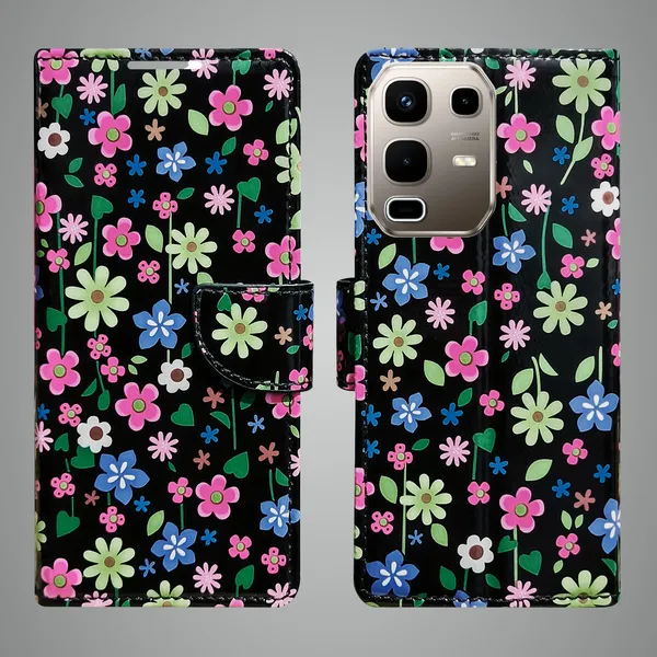 Black_Artificial_Leather_See_Through_Design_Magnetic_Case_For_Infinix_note_50s