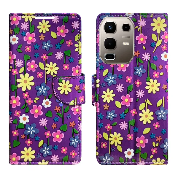 Purple_Artificial_Leather_See_Through_Design_Magnetic_Case_For_Infinix_note_50s