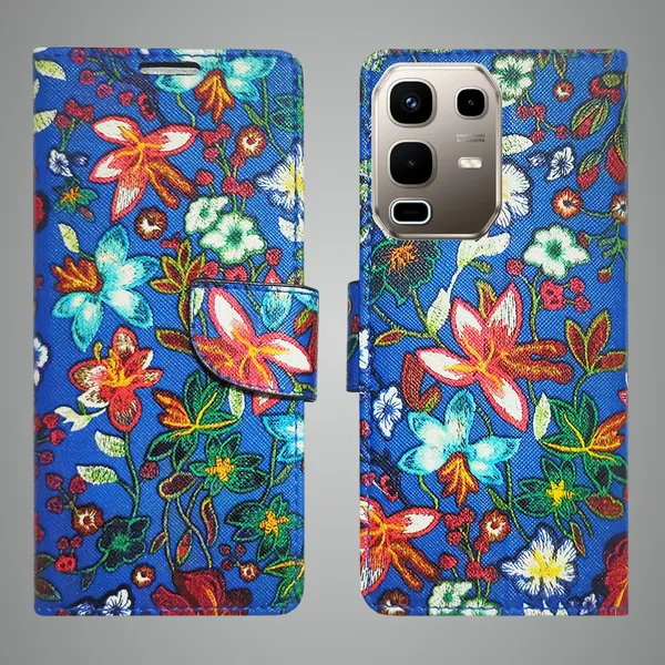 Blue_Artificial_Leather_See_Through_Design_Magnetic_Case_For_Infinix_note_50s