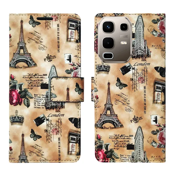 Brown_Artificial_Leather_See_Through_Design_Magnetic_Case_For_Infinix_note_50s