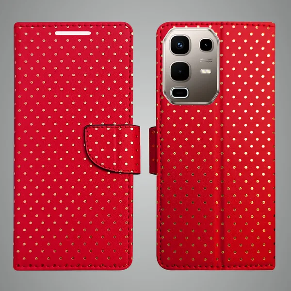 Red_Artificial_Leather_See_Through_Design_Magnetic_Case_For_Infinix_note_50s