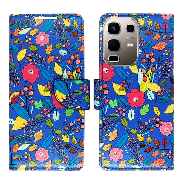 Blue_Artificial_Leather_See_Through_Design_Magnetic_Case_For_Infinix_note_50s