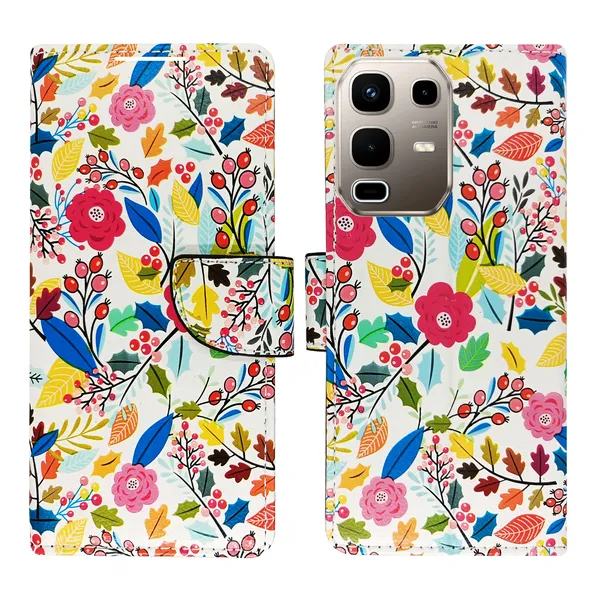 White_Artificial_Leather_See_Through_Design_Magnetic_Case_For_Infinix_note_50s