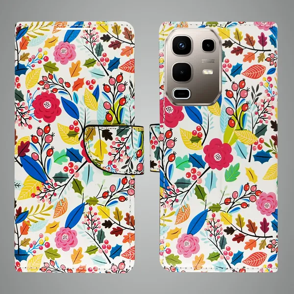 White_Artificial_Leather_See_Through_Design_Magnetic_Case_For_Infinix_note_50s