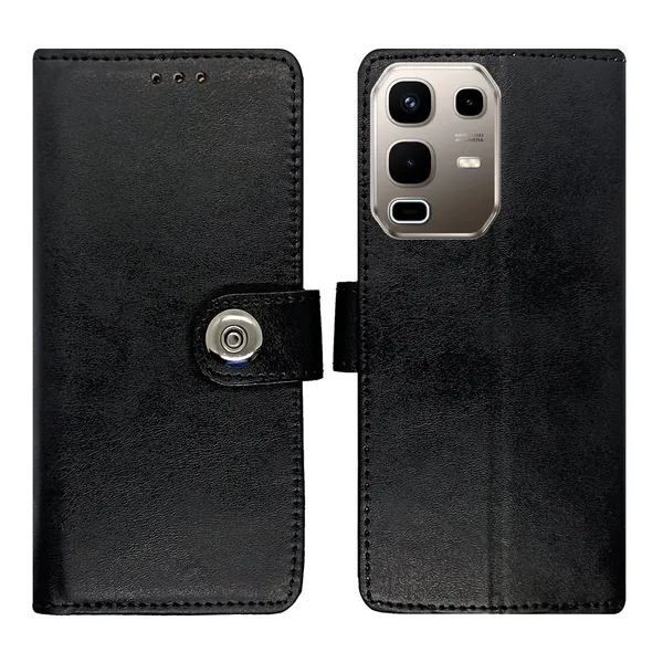 Black_Artificial_Leather_See_Through_Design_Magnetic_Case_For_Infinix_note_50s