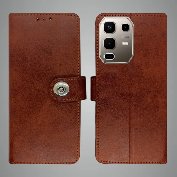 Brown_Artificial_Leather_See_Through_Design_Magnetic_Case_For_Infinix_note_50s