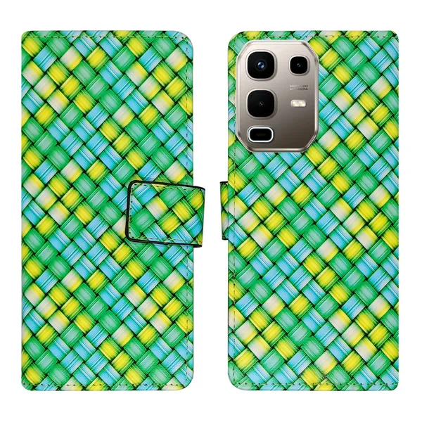 Green_Artificial_Leather_See_Through_Design_Magnetic_Case_For_Infinix_note_50s