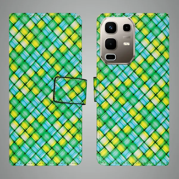 Green_Artificial_Leather_See_Through_Design_Magnetic_Case_For_Infinix_note_50s