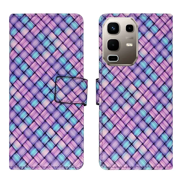Purple_Artificial_Leather_See_Through_Design_Magnetic_Case_For_Infinix_note_50s