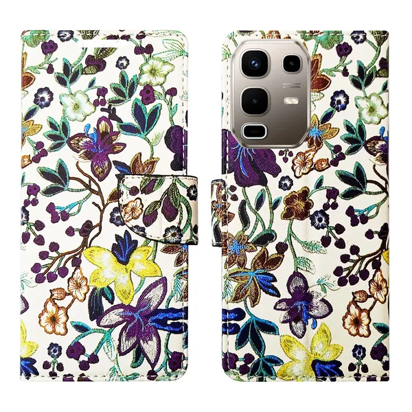 Purple_Artificial_Leather_See_Through_Design_Magnetic_Case_For_Infinix_note_50s