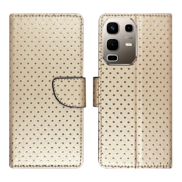 Brown_Artificial_Leather_See_Through_Design_Magnetic_Case_For_Infinix_note_50s