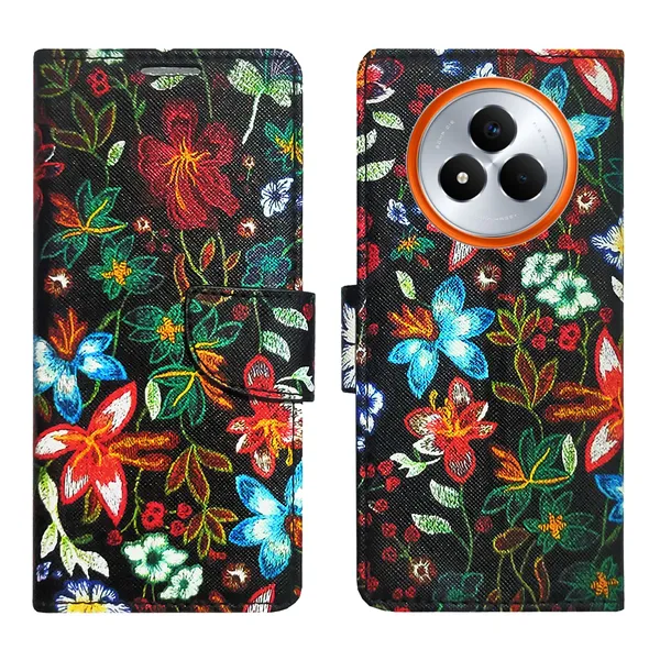 Black_Artificial_Leather_See_Through_Design_Magnetic_Case_For_Realme_Narzo_80_pro