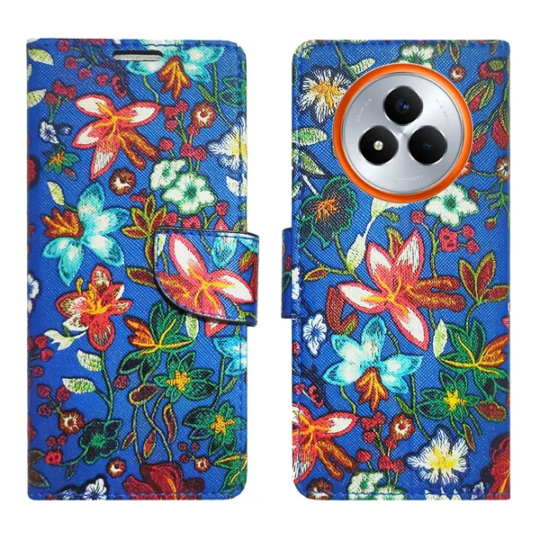 Blue_Artificial_Leather_See_Through_Design_Magnetic_Case_For_Realme_Narzo_80_pro