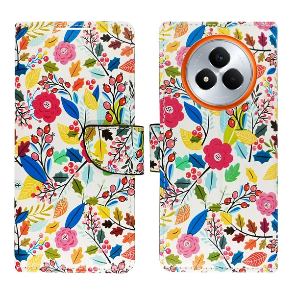 White_Artificial_Leather_See_Through_Design_Magnetic_Case_For_Realme_Narzo_80_pro