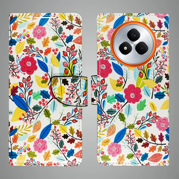 White_Artificial_Leather_See_Through_Design_Magnetic_Case_For_Realme_Narzo_80_pro