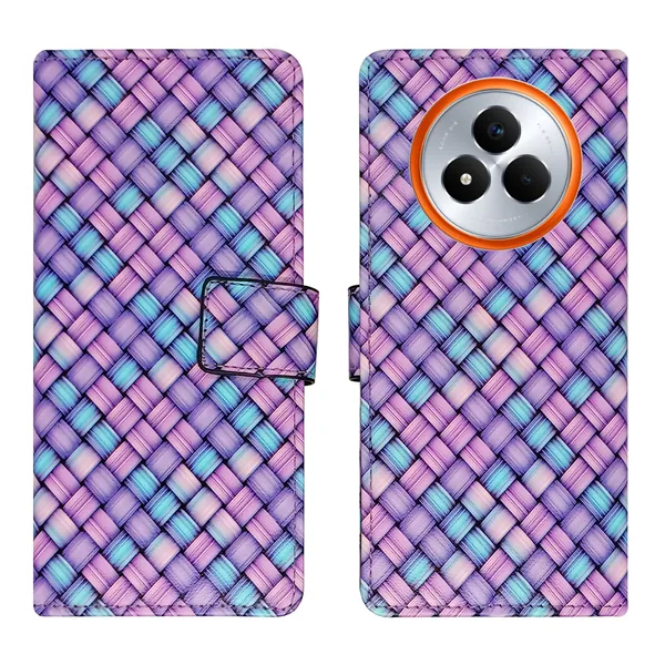 Purple_Artificial_Leather_See_Through_Design_Magnetic_Case_For_Realme_Narzo_80_pro