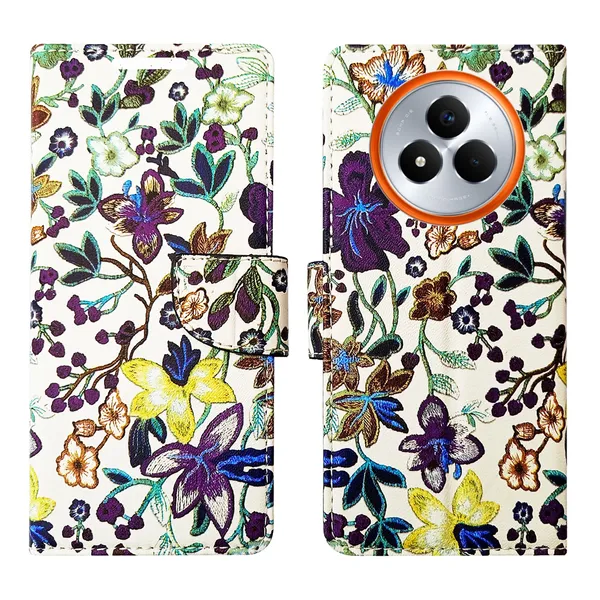 Purple_Artificial_Leather_See_Through_Design_Magnetic_Case_For_Realme_Narzo_80_pro
