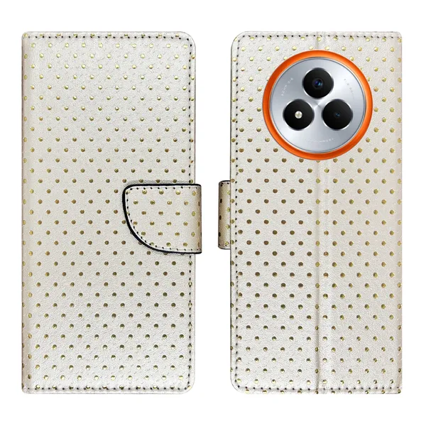 White_Artificial_Leather_See_Through_Design_Magnetic_Case_For_Realme_Narzo_80_pro