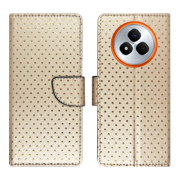 Brown_Artificial_Leather_See_Through_Design_Magnetic_Case_For_Realme_Narzo_80_pro