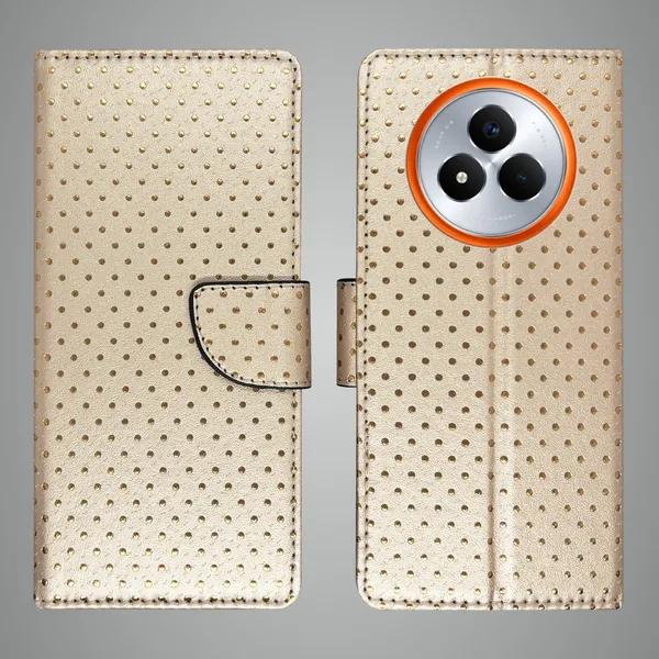 Brown_Artificial_Leather_See_Through_Design_Magnetic_Case_For_Realme_Narzo_80_pro