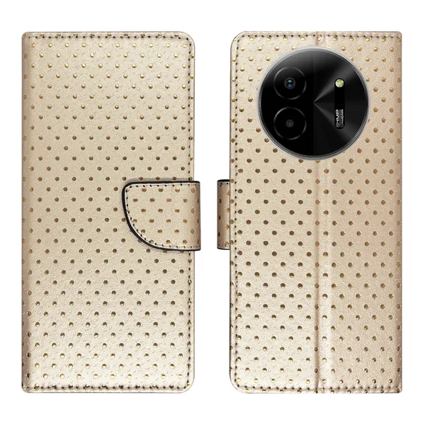 Brown_Artificial_Leather_See_Through_Design_Magnetic_Case_For_Lava_blaze_X_5G