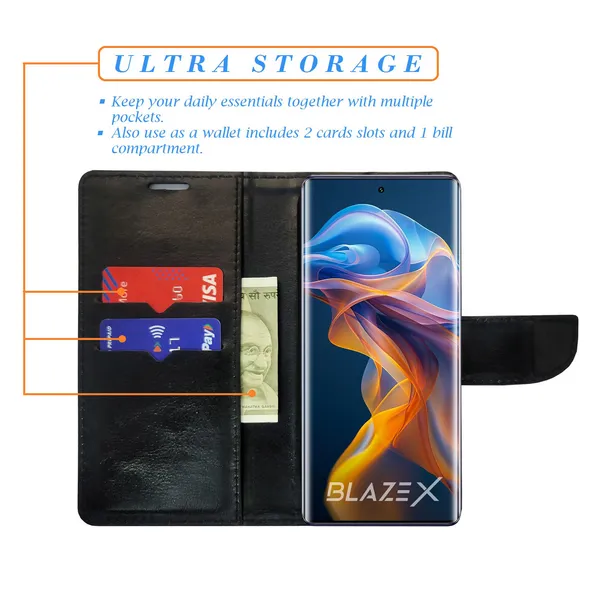 Pink_Artificial_Leather_See_Through_Design_Magnetic_Case_For_Lava_blaze_X_5G