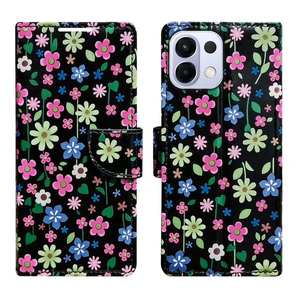 Black_Artificial_Leather_See_Through_Design_Magnetic_Case_For_Oppo_K13_5G