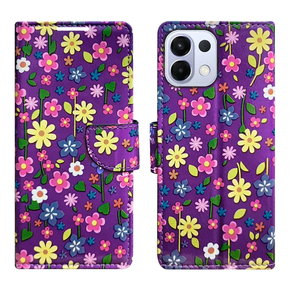 Purple_Artificial_Leather_See_Through_Design_Magnetic_Case_For_Oppo_K13_5G