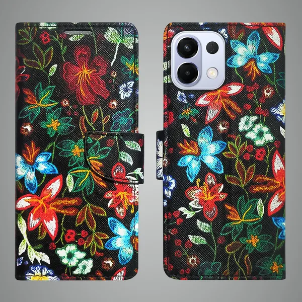 Black_Artificial_Leather_See_Through_Design_Magnetic_Case_For_Oppo_K13_5G