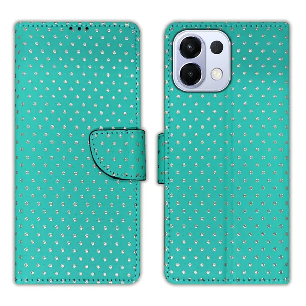 Green_Artificial_Leather_See_Through_Design_Magnetic_Case_For_Oppo_K13_5G