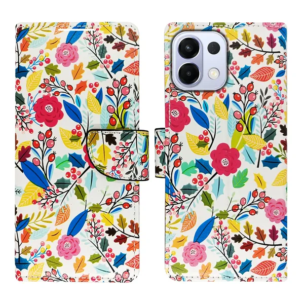 White_Artificial_Leather_See_Through_Design_Magnetic_Case_For_Oppo_K13_5G