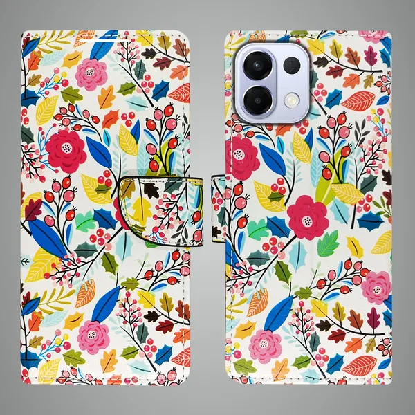 White_Artificial_Leather_See_Through_Design_Magnetic_Case_For_Oppo_K13_5G
