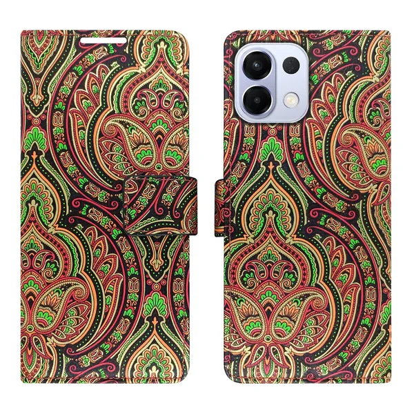 Green_Artificial_Leather_See_Through_Design_Magnetic_Case_For_Oppo_K13_5G