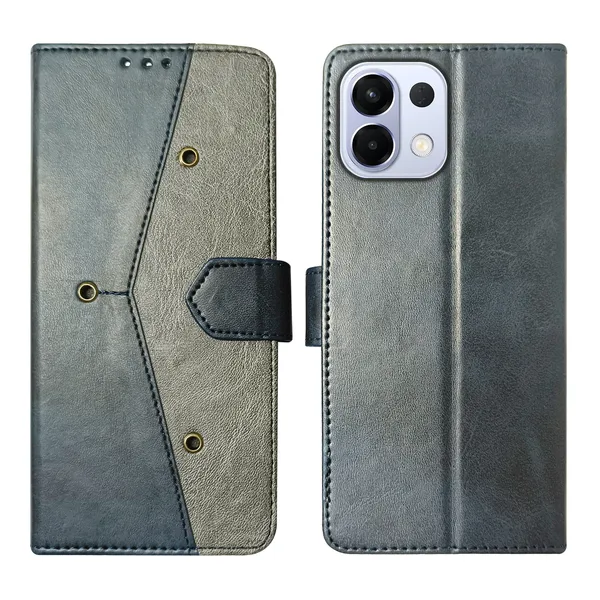 Blue_Artificial_Leather_See_Through_Design_Magnetic_Case_For_Oppo_K13_5G