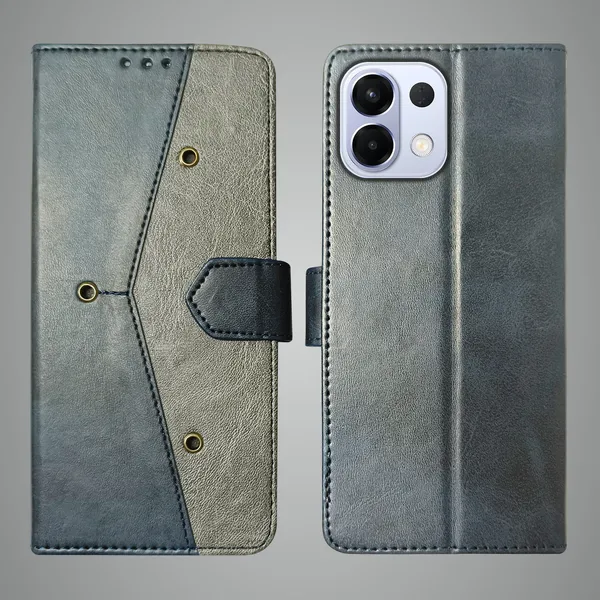 Blue_Artificial_Leather_See_Through_Design_Magnetic_Case_For_Oppo_K13_5G