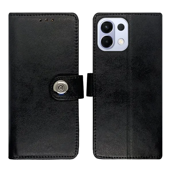 Black_Artificial_Leather_See_Through_Design_Magnetic_Case_For_Oppo_K13_5G