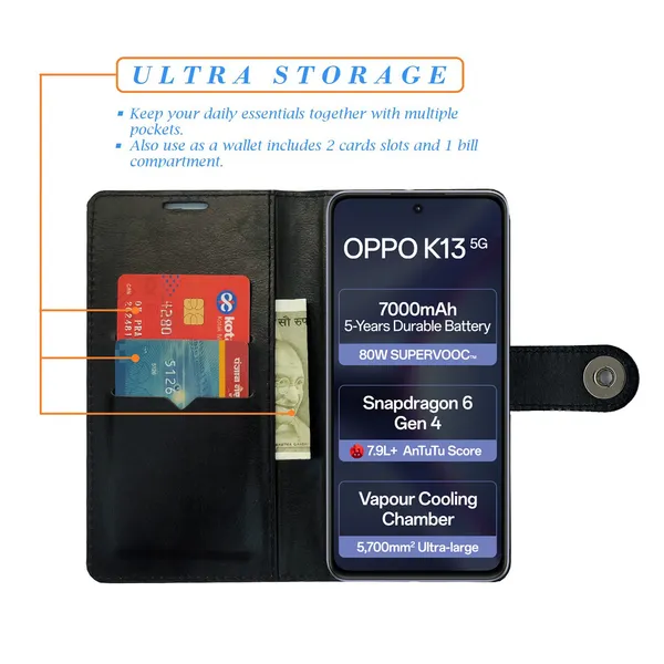 Black_Artificial_Leather_See_Through_Design_Magnetic_Case_For_Oppo_K13_5G