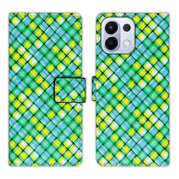 Green_Artificial_Leather_See_Through_Design_Magnetic_Case_For_Oppo_K13_5G
