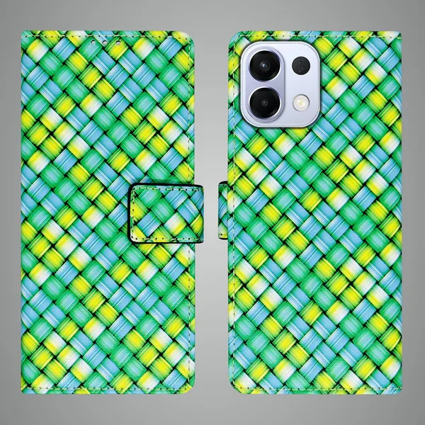 Green_Artificial_Leather_See_Through_Design_Magnetic_Case_For_Oppo_K13_5G