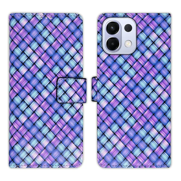 Purple_Artificial_Leather_See_Through_Design_Magnetic_Case_For_Oppo_K13_5G