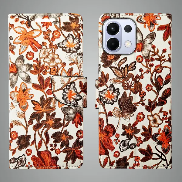 Orange_Artificial_Leather_See_Through_Design_Magnetic_Case_For_Oppo_K13_5G