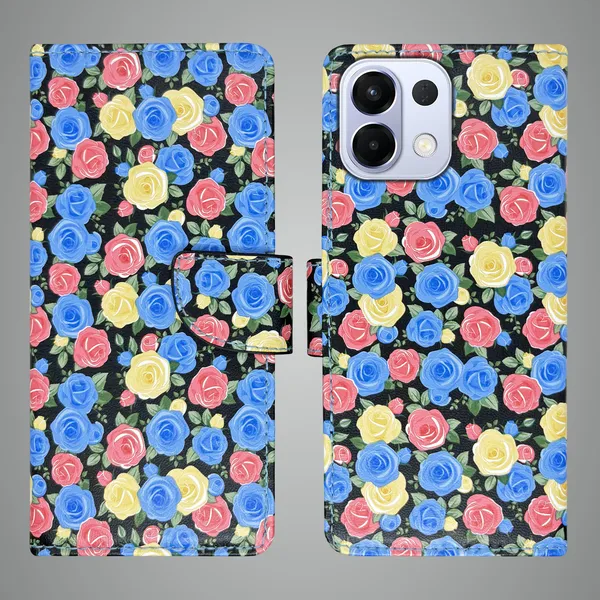 Blue_Artificial_Leather_See_Through_Design_Magnetic_Case_For_Oppo_K13_5G