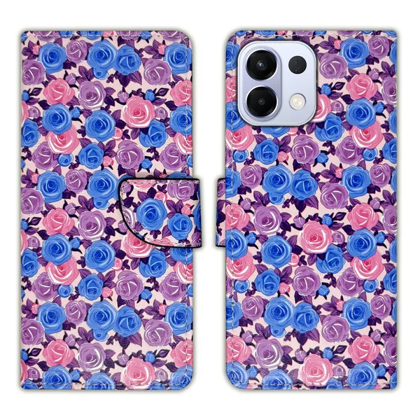 Purple_Artificial_Leather_See_Through_Design_Magnetic_Case_For_Oppo_K13_5G