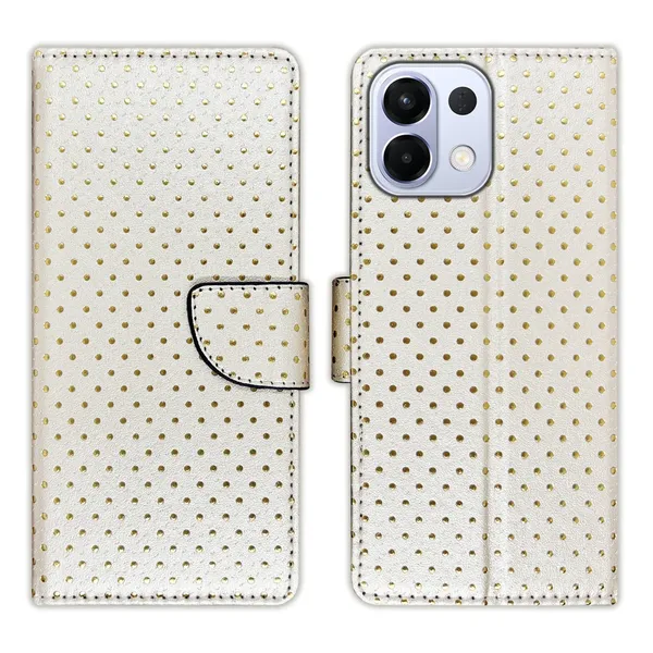 White_Artificial_Leather_See_Through_Design_Magnetic_Case_For_Oppo_K13_5G