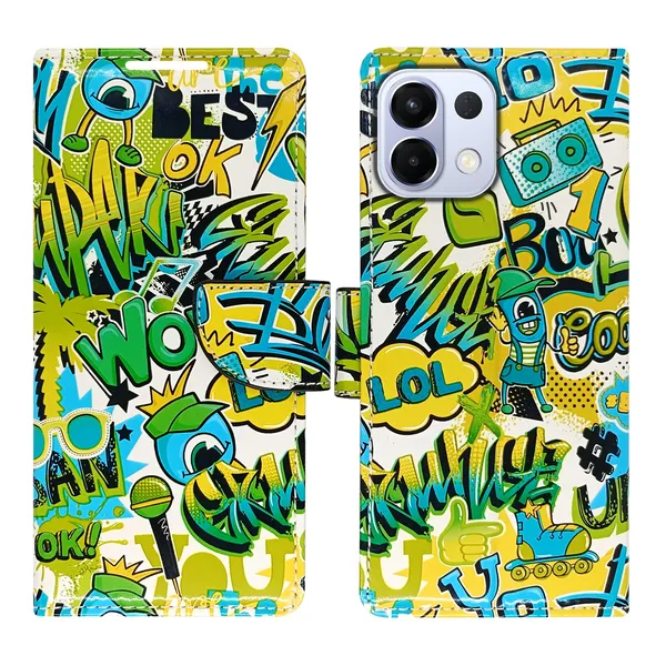 Green_Artificial_Leather_See_Through_Design_Magnetic_Case_For_Oppo_K13_5G